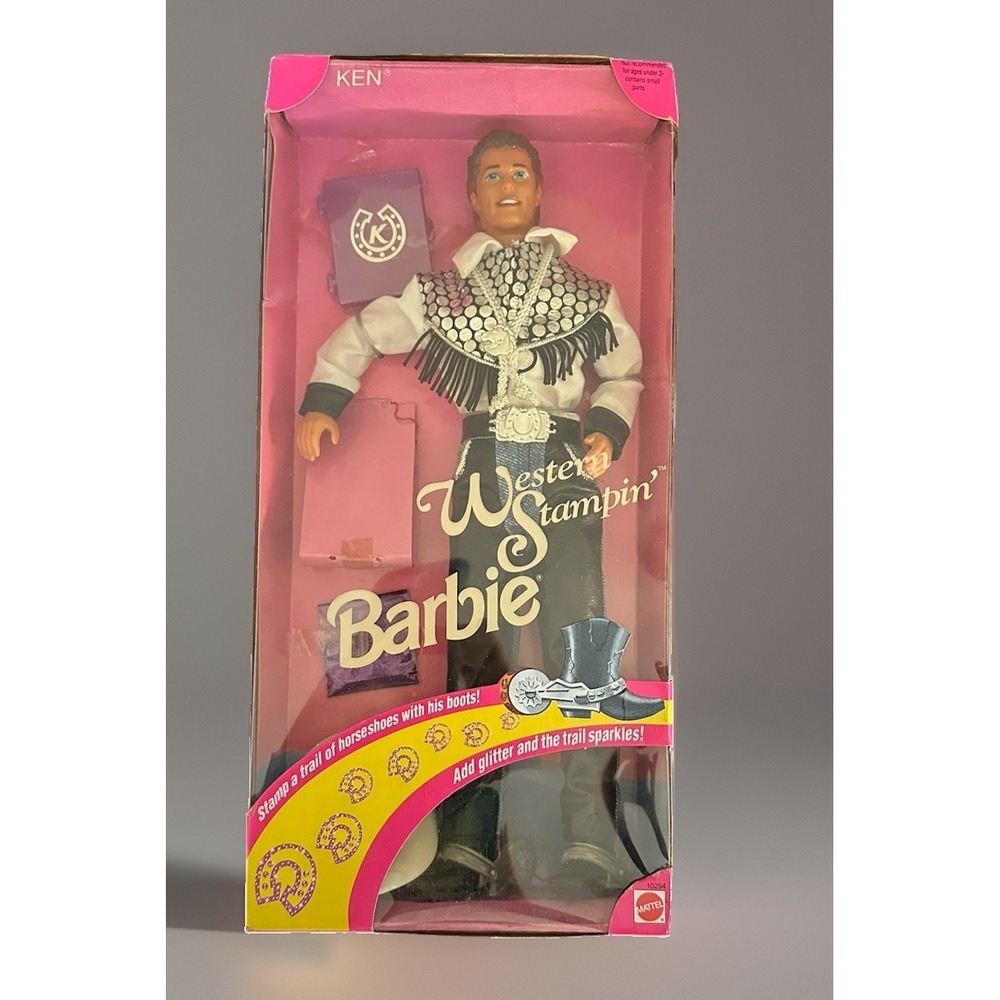 Western Stampin' Ken Doll #10294 Mattel NRFB